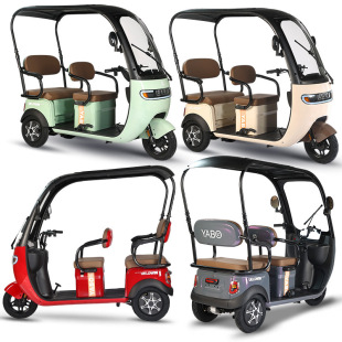 Factory direct new electric tricycle with shed ladies pick-up children battery car for the elderly power scooter