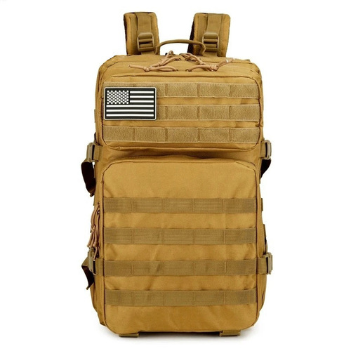 Outdoor backpack hiking unisex shoulder bag camping camouflage running leisure sports bag large capacity tactical Oxford
