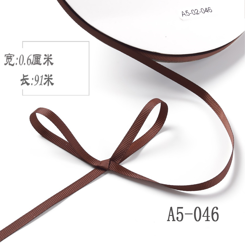 6mm de alta densidad costilla cinta DIY cinta colgante grano etiqueta marcador caja de regalo embalaje arco ropa hilo cinta