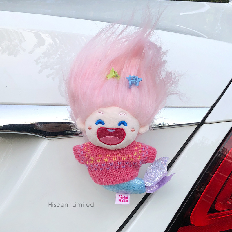 美しいマーメイドカーテール人形トランク装飾カーペンダントカーアウトドア人形トレーラールーフ装飾品車内|undefined