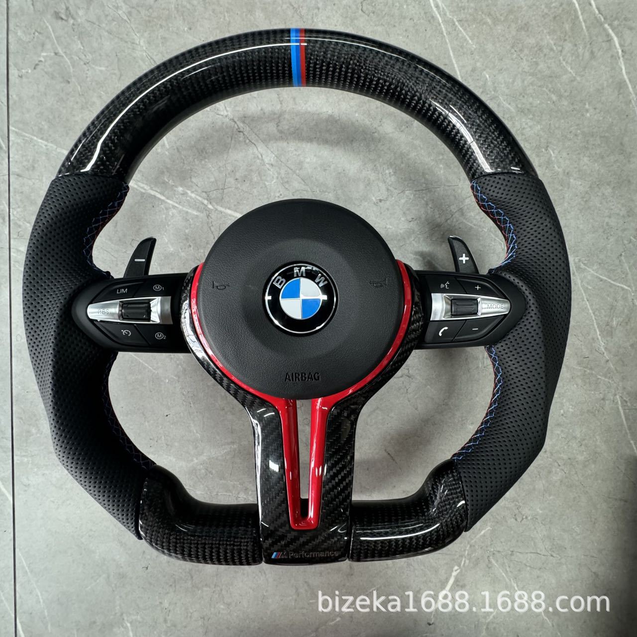 카본 키 + 숫자키 + 파란색 포지셔닝 라인 + 에어백(빨간색)