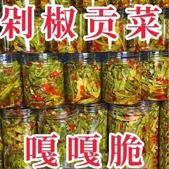 剁椒贡菜下饭菜湖南特产咸菜酱菜榨菜香辣开胃瓶装即食下饭黄瓜