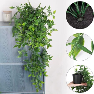 Factory direct Amazon artificial green bonsai mandala hanging potted home decoration hanging green plants