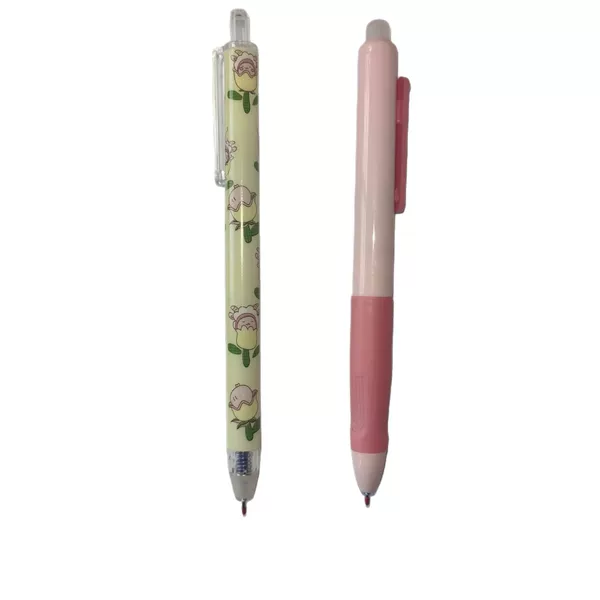 Retractable Needle Tip Pen, Press-Type Needle Tip Pen, Erasable Needle Tip Pen, Signature Pen for Documents, Water-Based Pen, Ballpoint Pen