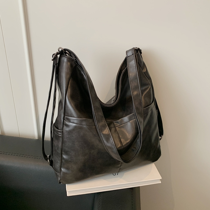 PU Leather Waterproof Backpack & Crossbody Bag for Women, 2-in-1 Commuter Tote Bag 2025 New Arrival, Shoulder Bag for School - Thumbnail 3