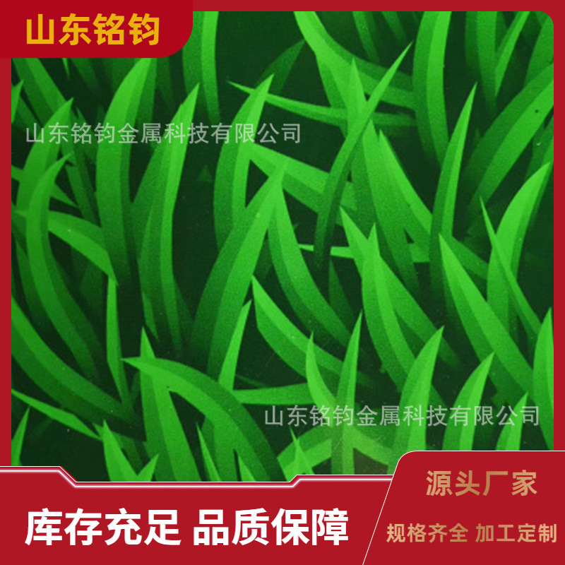 厂家现货 道路施工用 900小草印花围挡  市政工程印花彩涂钢板