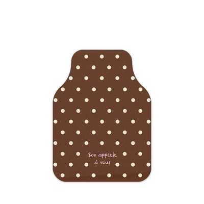 anti-stain car mat, Avtomobil döşəmə paspasları - cocoa-yellow-polka-dot-single-front-row-5060cm1923