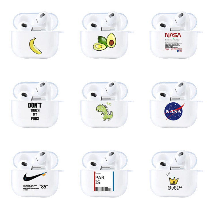 New 3 generation Airpods painted trendy brand earphone case TPU soft case for Apple third generation foreign trade earphone case