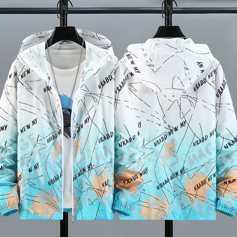 2025 New Summer Sun Protection Clothing for Men, Ice Silk Breathable Fishing Sun Protection Clothing Jacket, Versatile Thin Style for Teenagers
