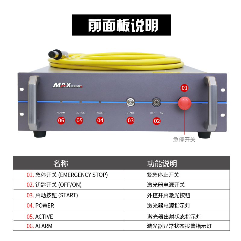 光纤激光切割机焊接机创鑫MAX激光器MFSC1000W/1500W/2000W/3000W