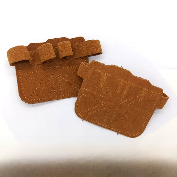 Square cowhide four-finger palm fitness hand guard single parallel bars pull-up non-slip wear-resistant unisex anti-cocoon