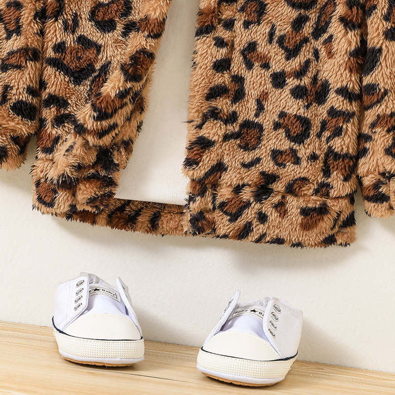 Fashion Leopard Polyester Boys Outerwear display picture 6