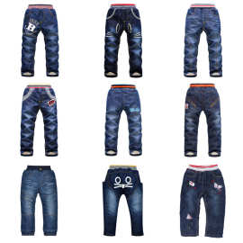 童装批发冬季儿童牛仔裤中小童厚款加绒保暖裤秋冬季外穿暖暖裤子