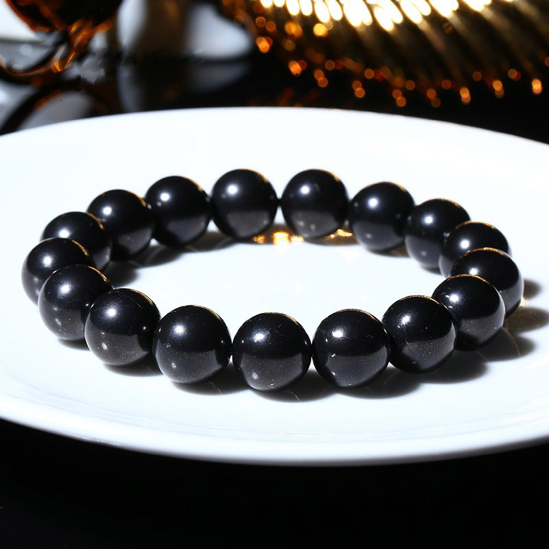 Yeye Jewelry Natural Russian Shungite Bracelet Wholesale Beads Natural Stone