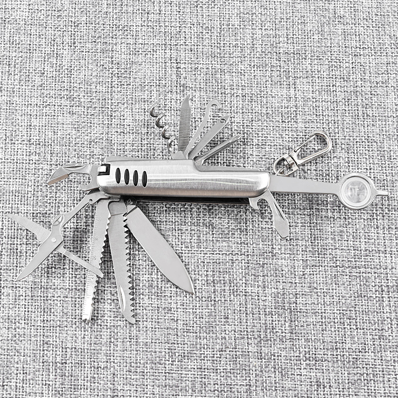 多功能小刀13合一户外折叠工具 礼品刀EDC刀具野营求生瑞士军刀