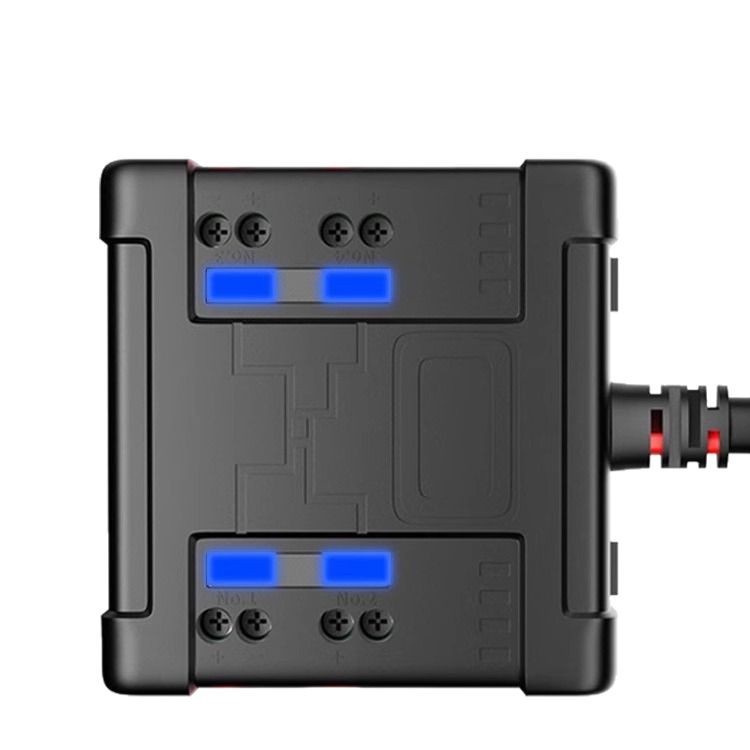 Caja de fusibles de automóvil eléctrico de 4 vías 12V correa impermeable para automóvil de motocicleta de triciclos pedales conector rápido de batería para automóvil