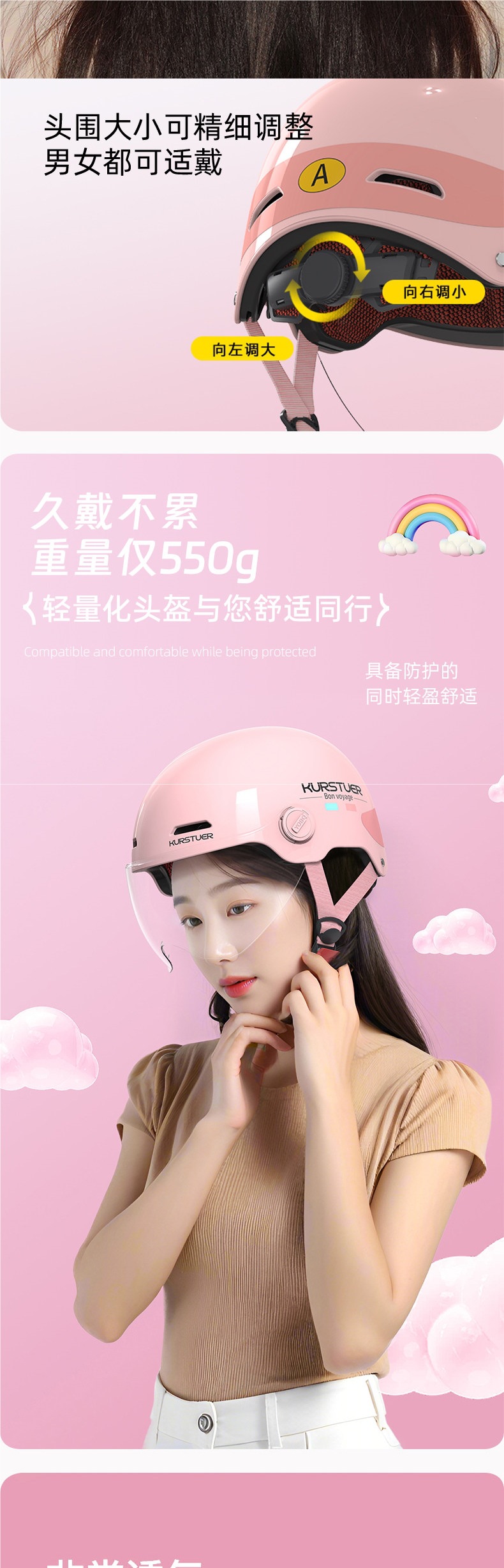 3C New National Standard Certified Electric Motorcycle Helmet, Summer Lightweight Helmet, Sun Protection, Breathable Half Helmet for Men and Women, Suitable for All Seasons