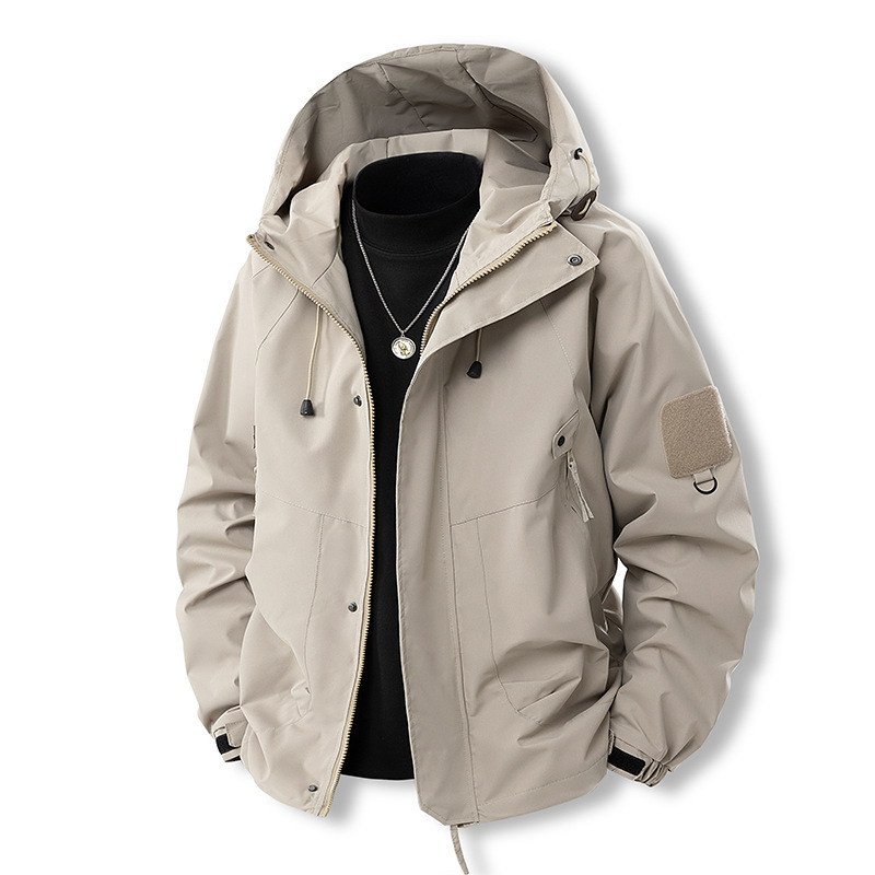 Sports Coat Men's Windproof Jacket Running Training Autumn and Winter Outdoor Rainproof Cycling Jacket Mountaineering Suit
