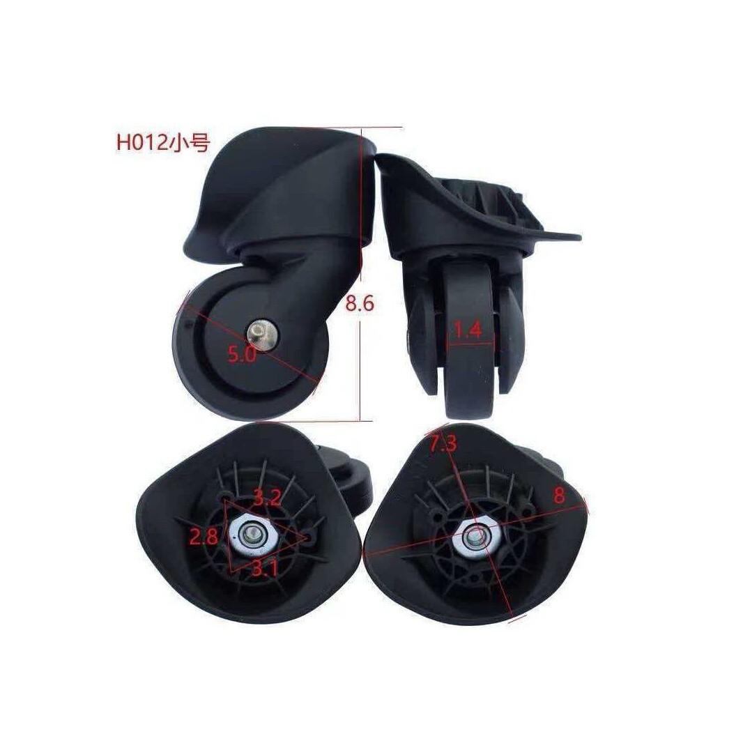 H012 small luggage suitcase universal wheel accessories, silent roller wheels for trolley cases, universal replacement casters