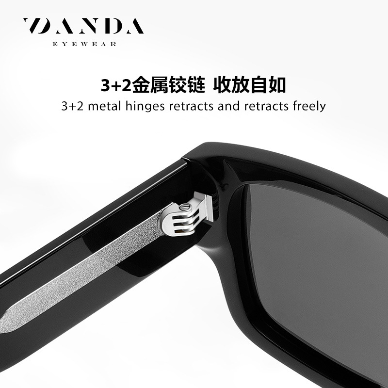 Nuevas gafas de sol polarizadas S32126 Gafas de sol de hombre con marco de hoja de moda Gafas de sol hechas a mano de acetato