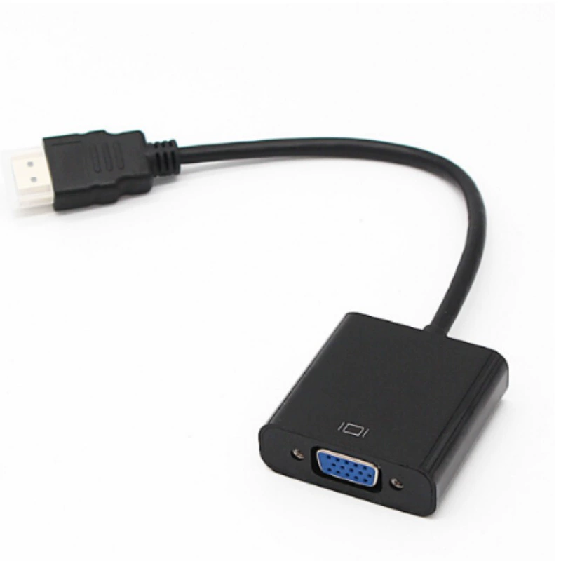 Преобразователь HDMI в VGA кабель конвертации HDMI в VGA с аудио и видео цепью проводов с аудиокабелем