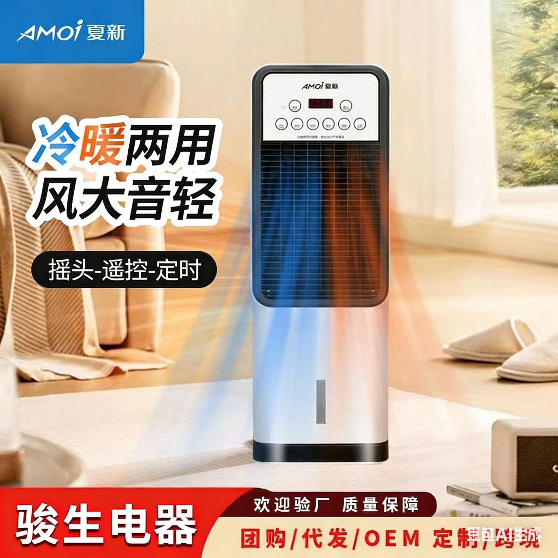 Amoi dual-purpose cooling and heating air conditioning fan (domestic use)