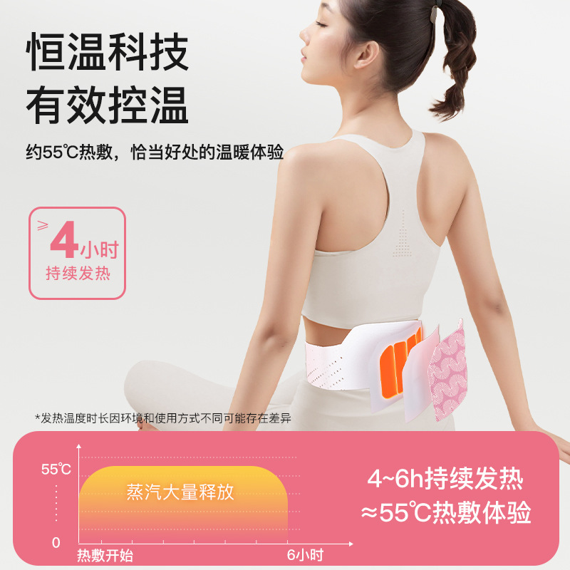 艾草腰温湿布、温熱腹温灸、自己発熱湿布、腰温め、女性の月経時の腹部温め、温熱腰保護、艾草腰保護パッチ|undefined