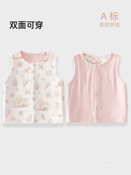 Children's autumn cotton double-sided demi-season vest for new born…