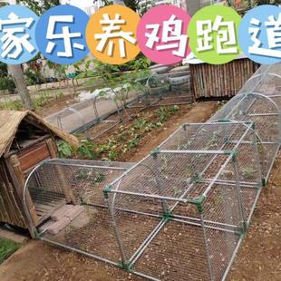 走地鸡隧道式鸡笼跑道养鸡笼子农场农庄散养户外溜达鸡-阿里巴巴