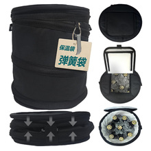 亚马逊热销大容量冰袋高尔夫收纳冰包弹簧伸缩圆桶袋保温保鲜冰包