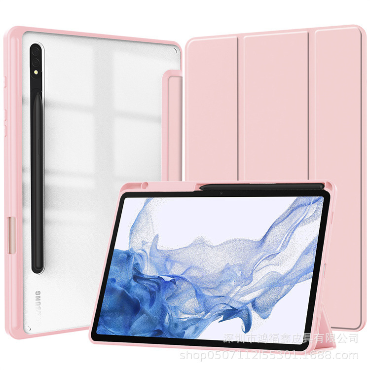 Acrylic Silicone Tri-Fold S9 for Samsung Galaxy Tab S10 fe 2025 Tablet Case Acrylic Silicone Tri-Fold S9 for Samsung Galaxy Tab S10 fe 2025 Tablet Case
