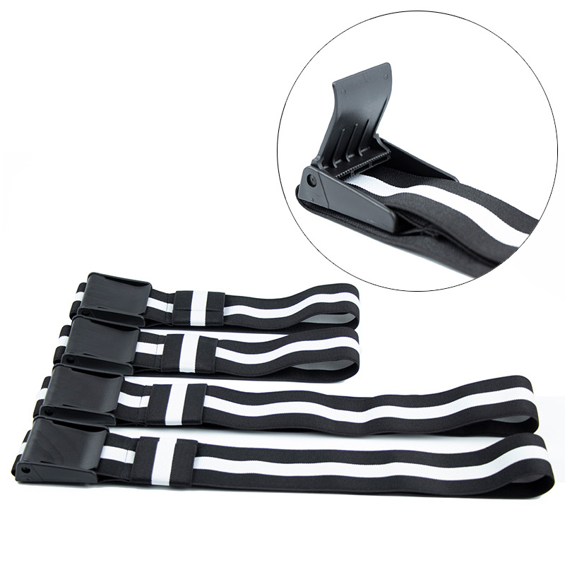 Banda muscular correa para el brazo oclusión banda elástica brazo BFR presión hebilla fácil restricción del flujo sanguíneo banda de entrenamiento