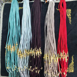 手工编织可调节挂件绳金色算盘珠吊坠绳珠宝玉石配件绳玉线绳子