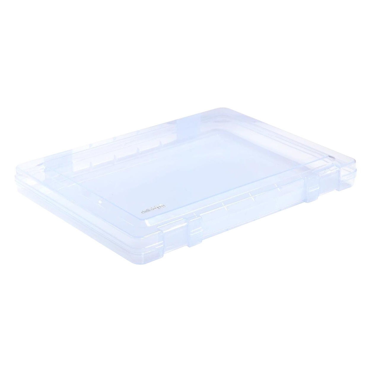 Deli 5701 5702 papelería caja de almacenamiento de archivos de PP transparente caja de datos A4 caja de almacenamiento portátil