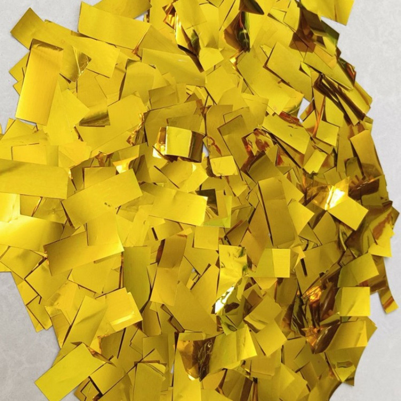 新款彩虹机金色亮片婚庆舞台用品开业花瓣礼花礼炮填充物彩纸彩带