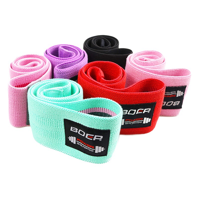 Bohr banda de resistencia látex antideslizante elástico anillo de cadera fitness sentadilla abuso banda de cadera yoga banda de tensión