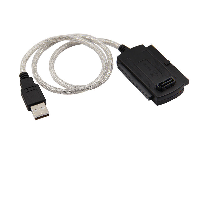 三用易驱线Usb转IDE/SATA Usb转并口/串口3.5寸硬盘光驱线透明线