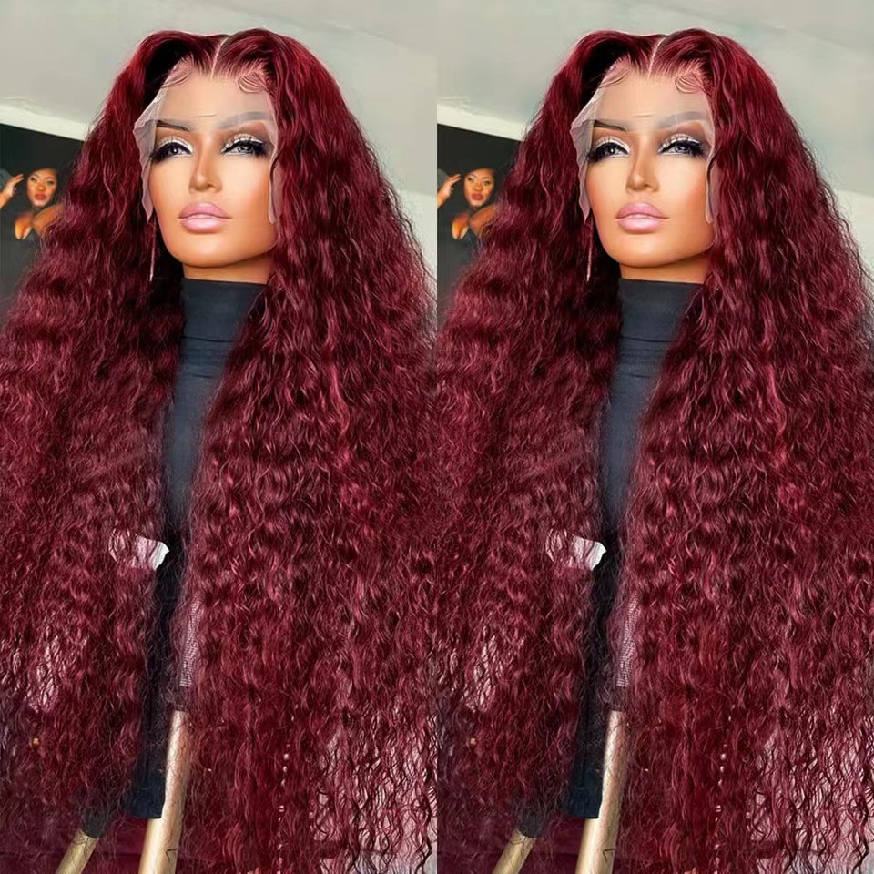 Parrucca lace front sintetica lunga ricci afro ondulati_voghion.com