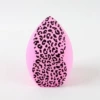 Leopard print three-cut rose red