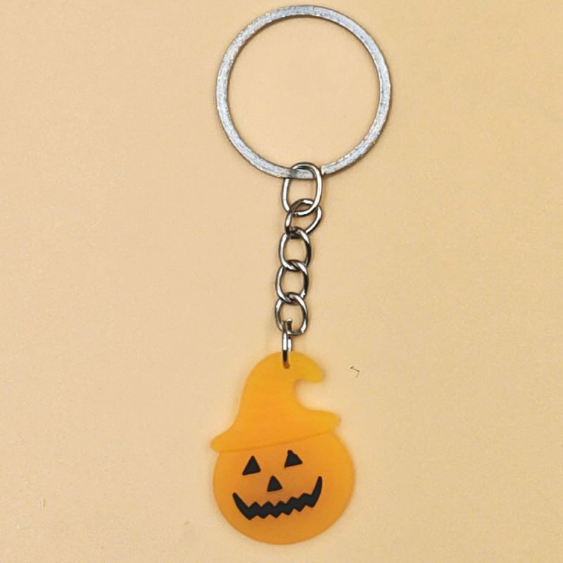 Amazon ベストセラー ハロウィン漫画シリーズ PVC キーホルダー カボチャ海賊ヘッドペンダント アクセサリー在庫あり|undefined