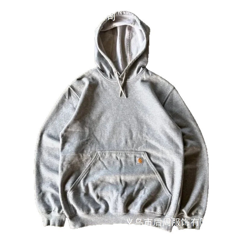 Cross-Border Streetwear Carhartt Pullover Hoodie for Men and Women, Trendy Warm Long-Sleeve Sweatshirt for Autumn and Winter