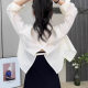Summer Short Sunscreen Shirt Women's 2025 New Fashion All-match Back Split Air-conditioning Shirt Thin Cardigan Jacket