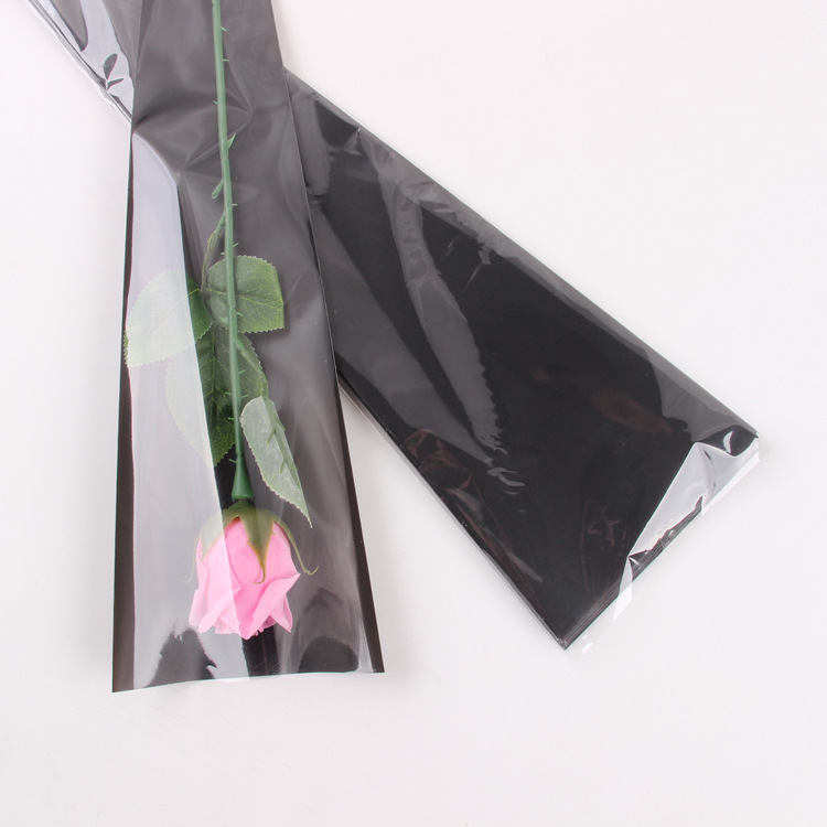 Día de la Madre Bolsa individual Bolsa de rosas individual Bolsa de embalaje de rosas engrosada mate Material de embalaje de flores al por mayor