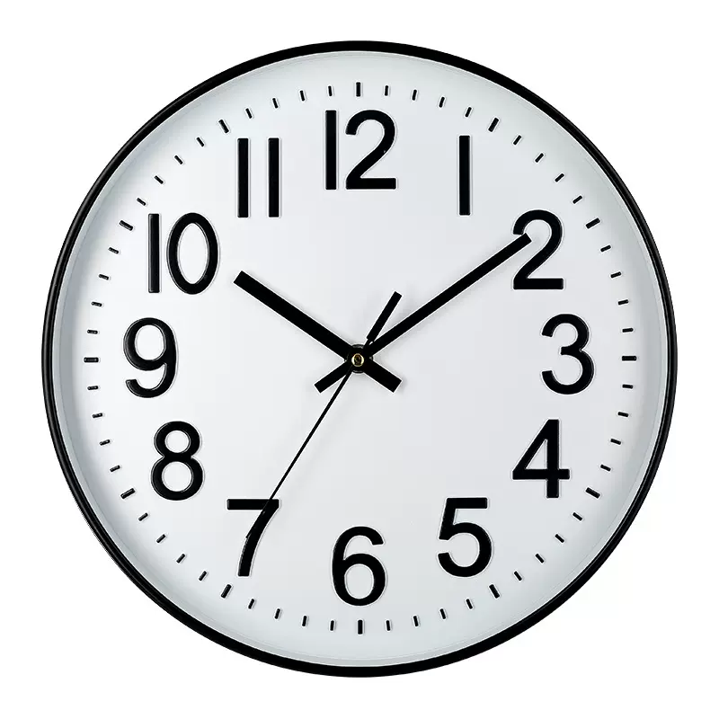 【12英寸30CM】静音挂钟创意时尚家用客厅立体数字简约钟表批发