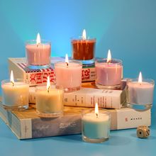 跨境热销杯蜡茶杯蜡香薰蜡烛天然大豆蜡蜡烛