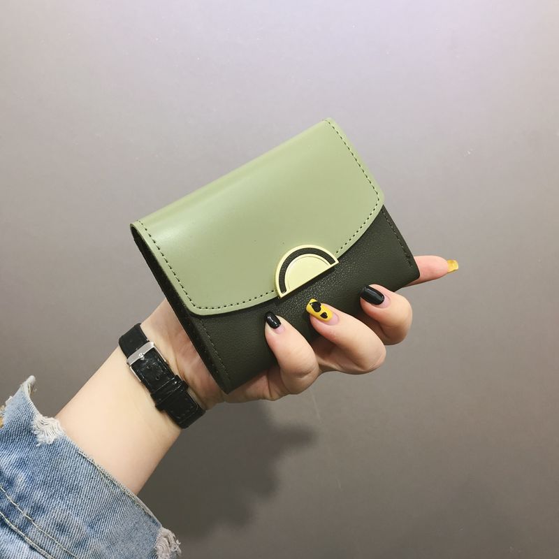小钱包新款钱包女短款韩版可爱网红薄多功能钱夹小清新零钱包卡包|ms