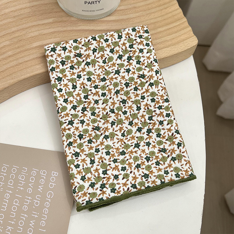 Verano y otoño japonés, flores de algodón, bufandas cuadradas, bufandas retrógradas para mujeres, bufandas de seda delgadas y frescas