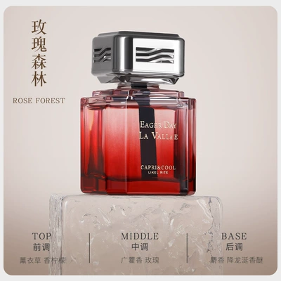 New Year Car Fragrance Light Car Perfume Aromatherapy - rose-forest