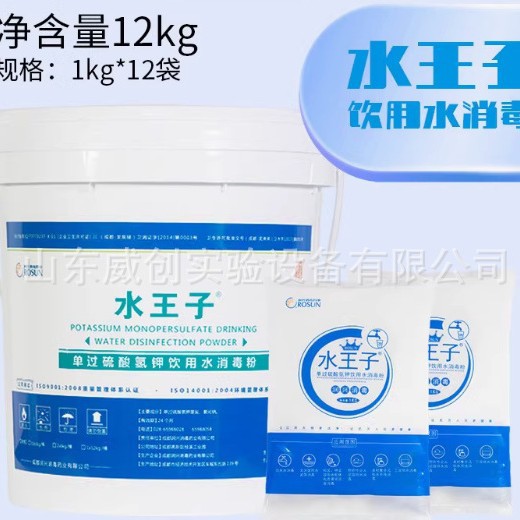 润兴水王子单过硫酸氢钾农村饮用水自来水城市二次供水消毒粉1kg