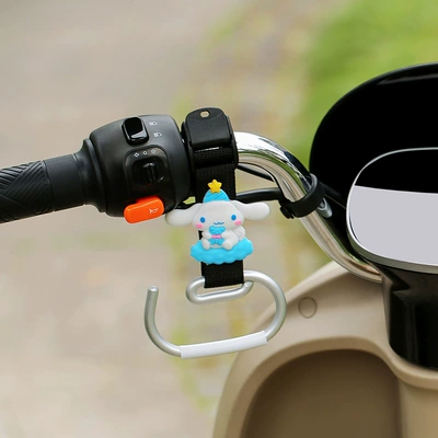 Bicycles, Scooters, and Helmets, Other Electric Vehicle Accessories - black-long-belt-e-hook-cloud-cinnamon-dog-left